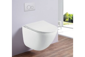 Унитаз подвесной Esbano Lotus с сиденьем микролифт, белый (ESUPLOTUW)