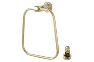 Полотенцедержатель Boheme Murano золото с черным