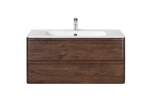Тумба с раковиной Vincea Vico 100 темное дерево