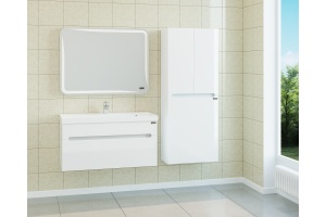 Тумба с раковиной подвесная Санта Лондон 100 белый - 2