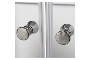 Душевая кабина Deto L 80х80 с подсветкой, хром (L580NLED) - 2