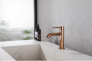 Смеситель для раковины Abber Wasser Kreis розовое золото - 2