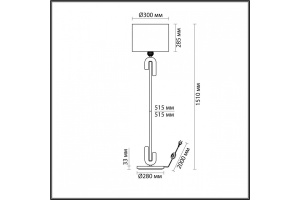 Торшер Odeon Light Bagel 5410/1FA - 2