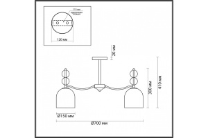 Потолочная люстра Lumion Moderni Gillian 5235/5C - 3