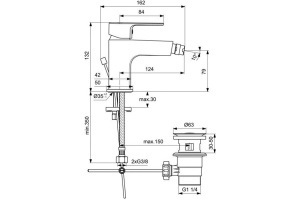 Смеситель для биде Ideal Standard Cerafine хром - 2