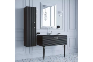 Тумба под раковину Armadi Art Vallessi Avangarde Linea 100 черный - хром - 3