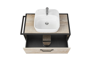 Комплект мебели Aquaton Лофт Фабрик 80 с раковиной Одри 42 светлое дерево  - 3