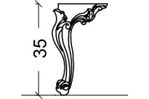 Ножки для тумбы Boheme Armadi Art NeoArt 35 золото - 3