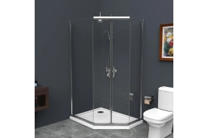 Душевой уголок BelBagno Uno 100х80 хром (UNO-195-PH-2-100/80-C-Cr)