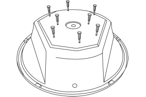 Ножки для ванны Excellent 8 шт белые - 2