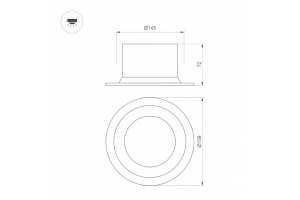 Встраиваемый светильник Arlight MS-DROP-BUILT 040342 - 2