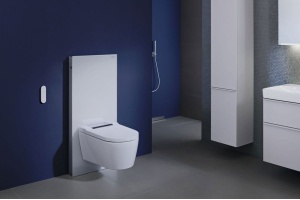 Унитаз подвесной Geberit AquaClean Sela 146.224.21.1 вставка глянцевый хром, с сиденьем - 2