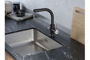  кухни Смеситель для кухни Paulmark Essen черный матовый - 2