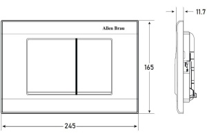 Клавиша смыва Allen Brau Liberty белый - 2