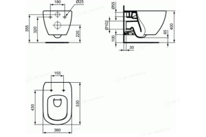 Комплект Ideal Standard Tesi AquaBlade T3868V1 - 2