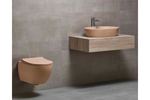 Унитаз подвесной beWash Bogen 88303273 с сиденьем микролифт латте - 2