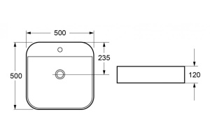 Мебельная раковина CEZARES 50 (CZR-LFT-50-LVB) - 2
