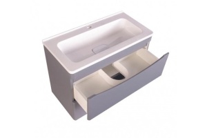 Тумба под раковину Style Line Бергамо мини 70 Люкс Plus, серый (СС-00002319) - 3