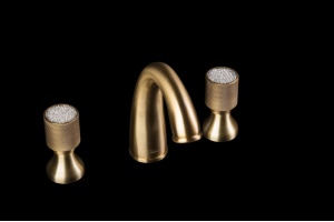 Смеситель для раковины Boheme Royal Cristal бронза - 2