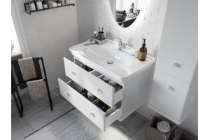 Тумба с раковиной STWORKI Вестерос 85 белая - 3