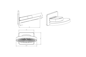 Верхний душ Vincea 24.7 черный - 2