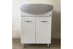 Тумба с раковиной Bellezza Стелла 65 прямая белая