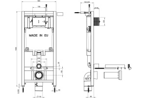 Система инсталляции для унитазов Jacob Delafon E29025-NF - 2