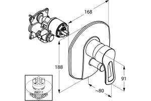 Смеситель Kludi MX 336500562 для ванны - 2