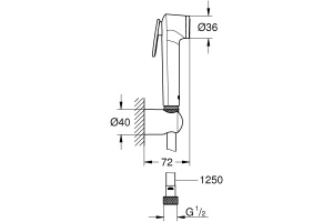Гигиенический душ Grohe Tempesta-F 26354000 - 2