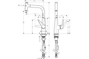 Смеситель Hansgrohe Talis Select S 72821800 для кухонной мойки - 3