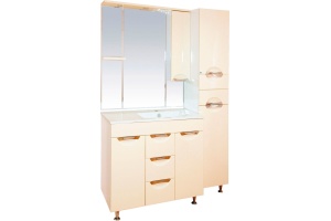 Зеркало Misty Кристи 90 бежевая эмаль R - 2