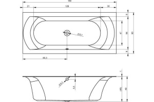 Акриловая ванна Riho Linares 180 R - 2