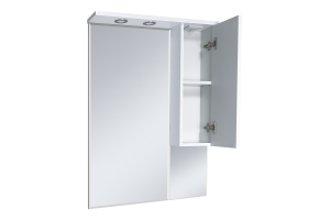 Терра - 70 зеркало-шкаф белый правый - 2