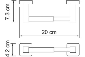 Полка Wasserkraft K-522 угловая - 3