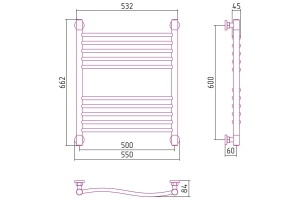 Полотенцесушитель водяной ДР 