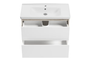 Тумба под раковину Misty Мускат 90 белая глянцевая - 3