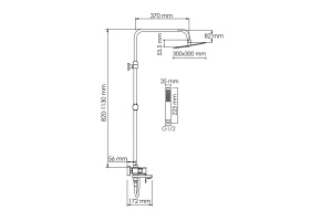 Душевая система WasserKraft 30 хром  - 3