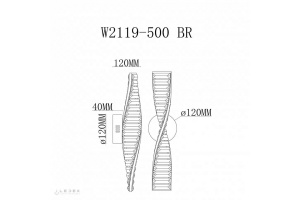 Бра iLedex Woodstock W2119-500 BR - 2