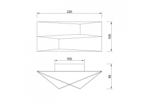 Настенный светодиодный светильник Mantra Fuji 8156 - 2