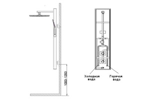 Душевая панель WeltWasser WW GL 14251 BL черный (10000001050) - 3