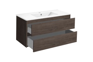 Тумба под раковину Vincea Gio 100 темное дерево - 2