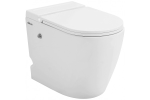 Приставной унитаз Abber Bequem белый с сиденьем микролифт