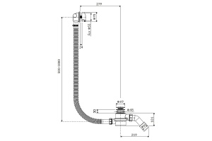 Слив-перелив Excellent Hover белый матовый - 2