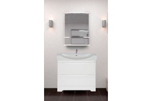 Тумба с раковиной Misty Элвис 85 белая - 2