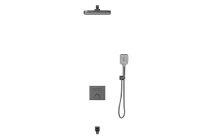 Душевой комплект Vincea с термостатом сталь - 2