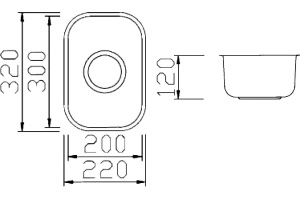 Металлическая мойка Seaman SWU-2232 (SWU-2232.A) - 2