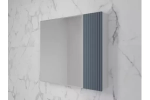 Зеркало-шкаф Style Line Стокгольм 70 серый - 2