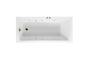 Ванна акриловая Excellent Aquaria Soft 170х75 с гидромассажем белый - бронза