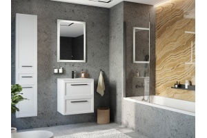 Мебель для ванной STWORKI Эстерсунд 60 белая матовая - 3