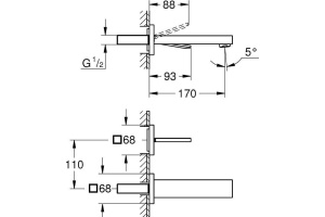 Смеситель Grohe Eurocube Joy 19997000 для раковины - 2
